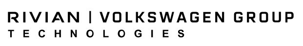 Company logo for Rivian and Volkswagen Group Technologies