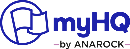 Company logo for myHQ by ANAROCK