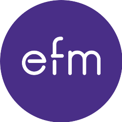 Company logo for efm